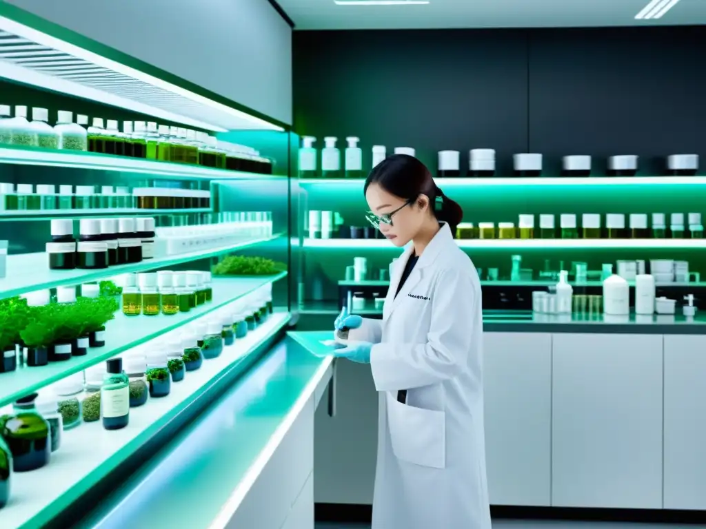 Lab de Cosmética Asiática: Ciencia y Naturaleza Un laboratorio de cosmética asiática muestra avances tecnológicos en la fusión de ciencia y naturaleza