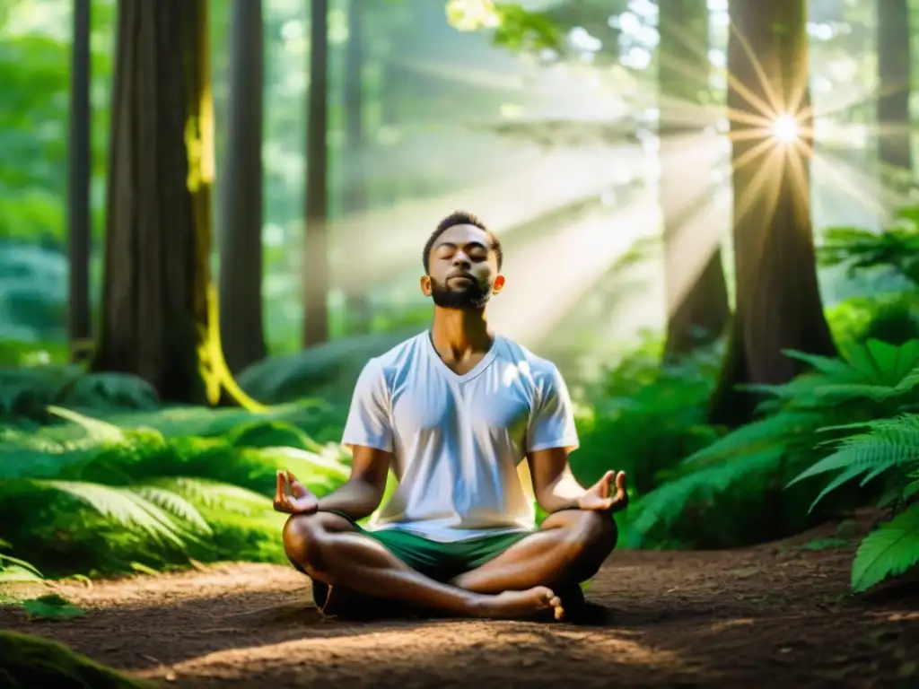 Práctica milenaria de meditación Vipassana en el bosque sereno