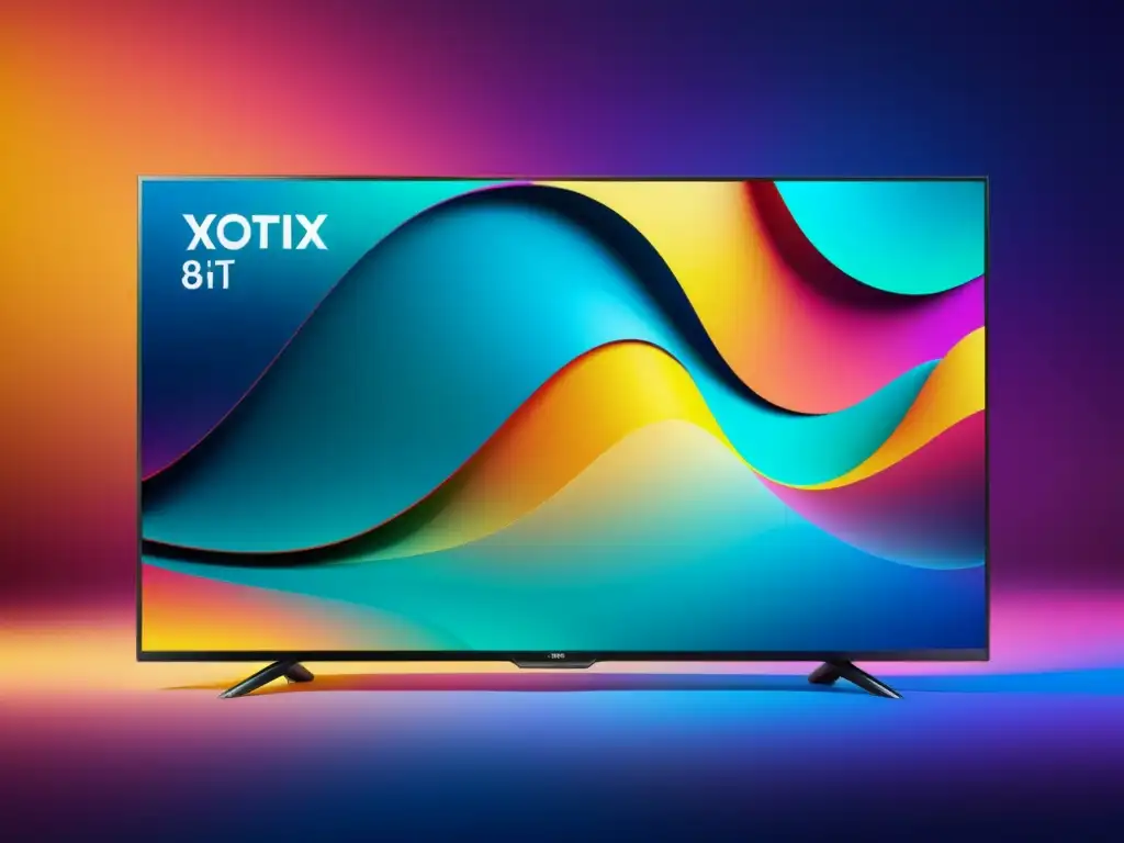 Un moderno televisor asiático de alta definición, con colores vibrantes y claridad sin igual, ofrece una experiencia visual inmersiva