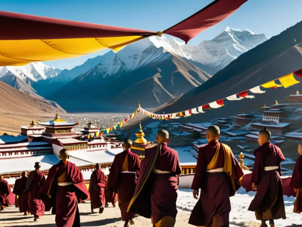 Monasterio tibetano con variantes del Budismo: Una exploración profunda