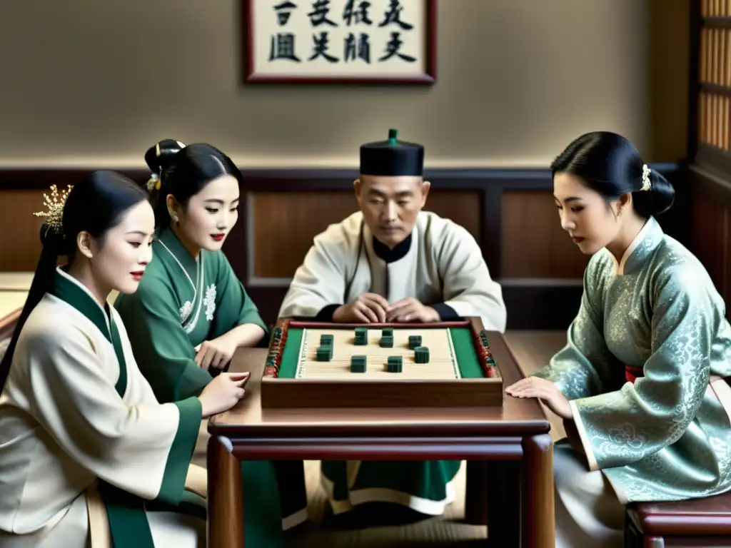 Un nostálgico juego de Mahjong en un entorno tradicional chino, evocando la rica historia y filosofía del enigma del Mahjong Solitario