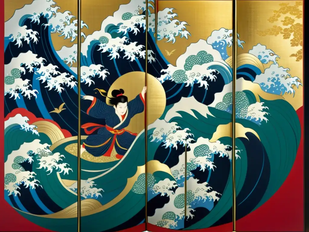 Obra maestra de Tawaraya Sotatsu: el icónico 'The Folding Screen of Fujin and Raijin', un tesoro del estilo pictórico clásico de Japón