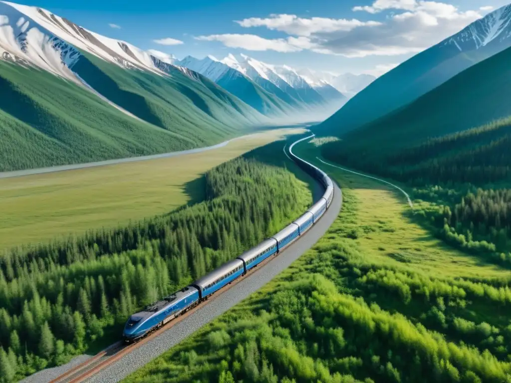 Odisea cultural en el tren transiberiano: viaje inmenso a través de la naturaleza salvaje de Siberia, con montañas nevadas y bosques interminables