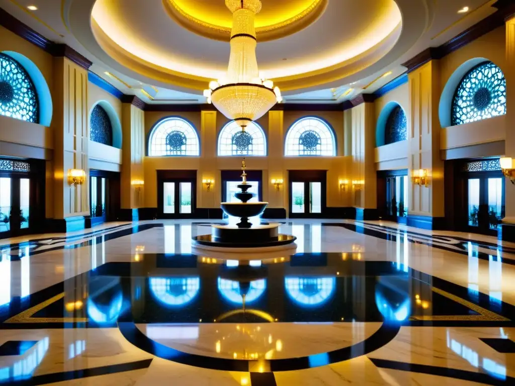 Opulento lobby del Ritz-Carlton, Riyadh