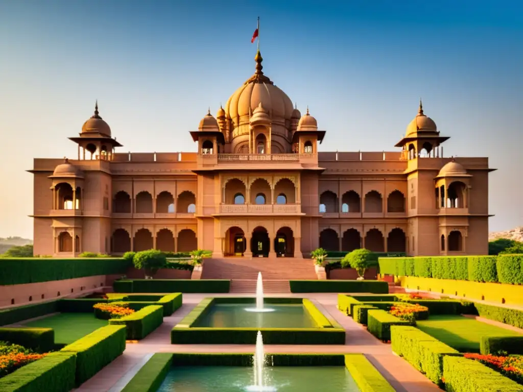 Palacio Umaid Bhawan en Jodhpur, India, lujo y opulencia en palacios reales convertidos hoteles lujo Asia