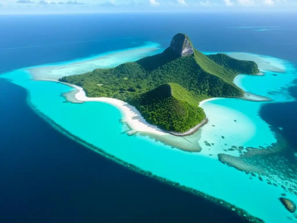 Descubriendo paraísos ocultos en el mar de Asia: isla remota, aguas cristalinas, vegetación exuberante y montañas misteriosas