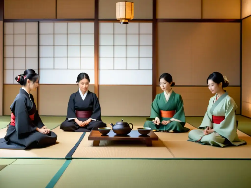 Profundos intercambios culturales en una ceremonia de té japonesa, conmoviendo con su armonía y respeto