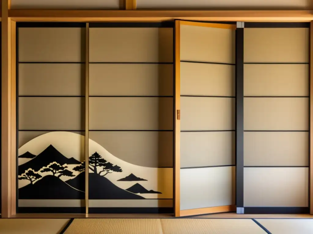 Evolución de puertas deslizantes en arquitectura japonesa: shoji y fusuma, representando la elegancia y la artesanía en puertas japonesas