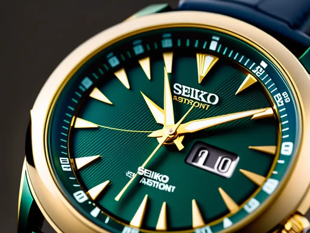 Un reloj asiático de lujo inteligente Seiko Astron: fusión de tradición y tecnología en una imagen de alta resolución