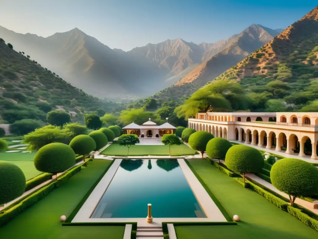 Resorts exclusivos en el Himalaya: AmanKhás y Amanbagh integrados en paisajes impresionantes del Himalaya, con arquitectura lujosa en entorno natural