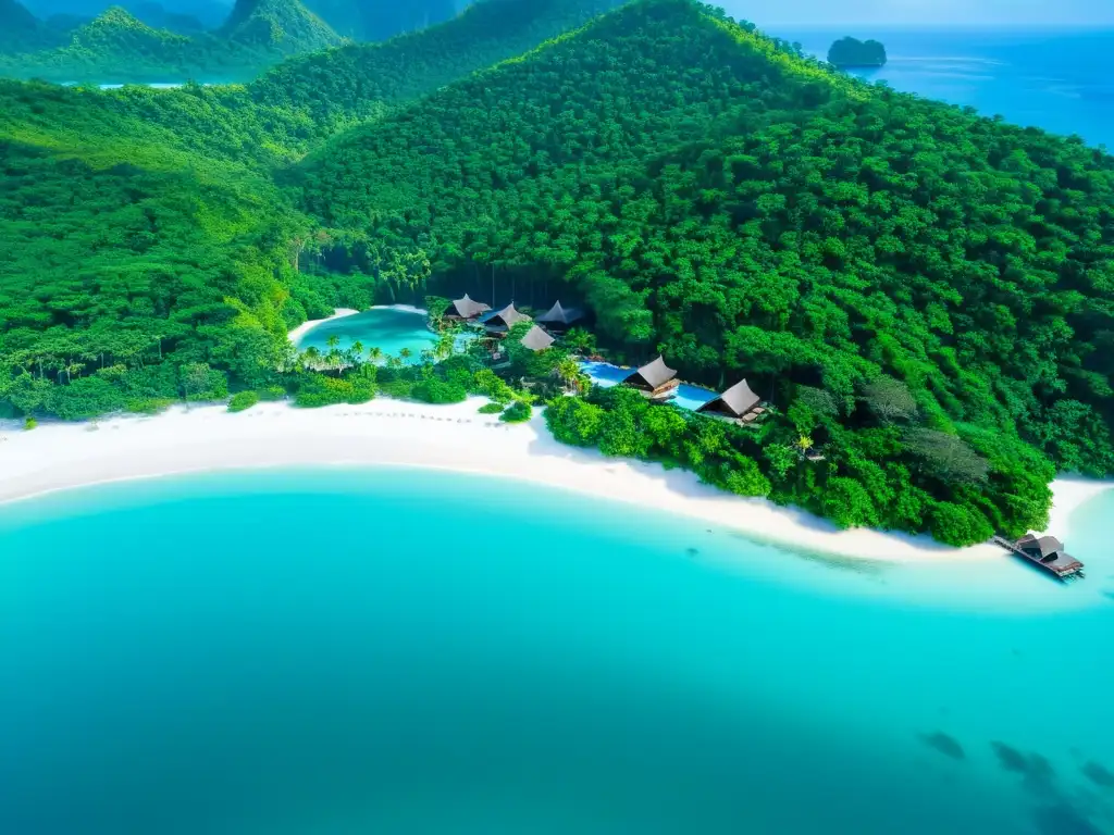 Resorts de lujo en Tailandia: Exclusivo paraíso tropical con villas, piscinas infinitas y playas de arena blanca junto al mar turquesa