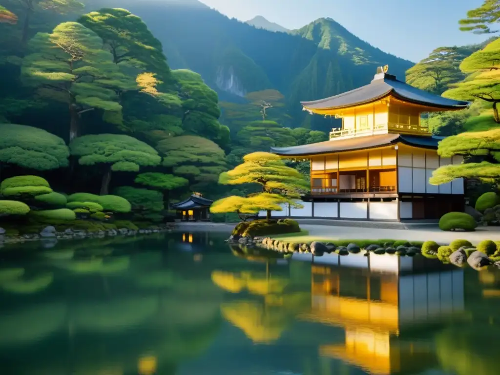 Retiro Zen en las Montañas de Japón: Monasterio entre niebla, montañas y naturaleza, con monjes en contemplación y paz espiritual