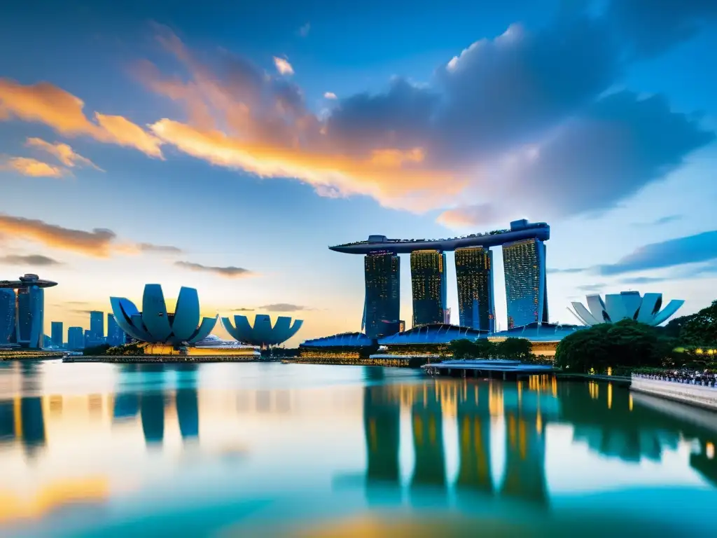 El río de Singapur muestra el contraste entre la arquitectura colonial y los rascacielos modernos