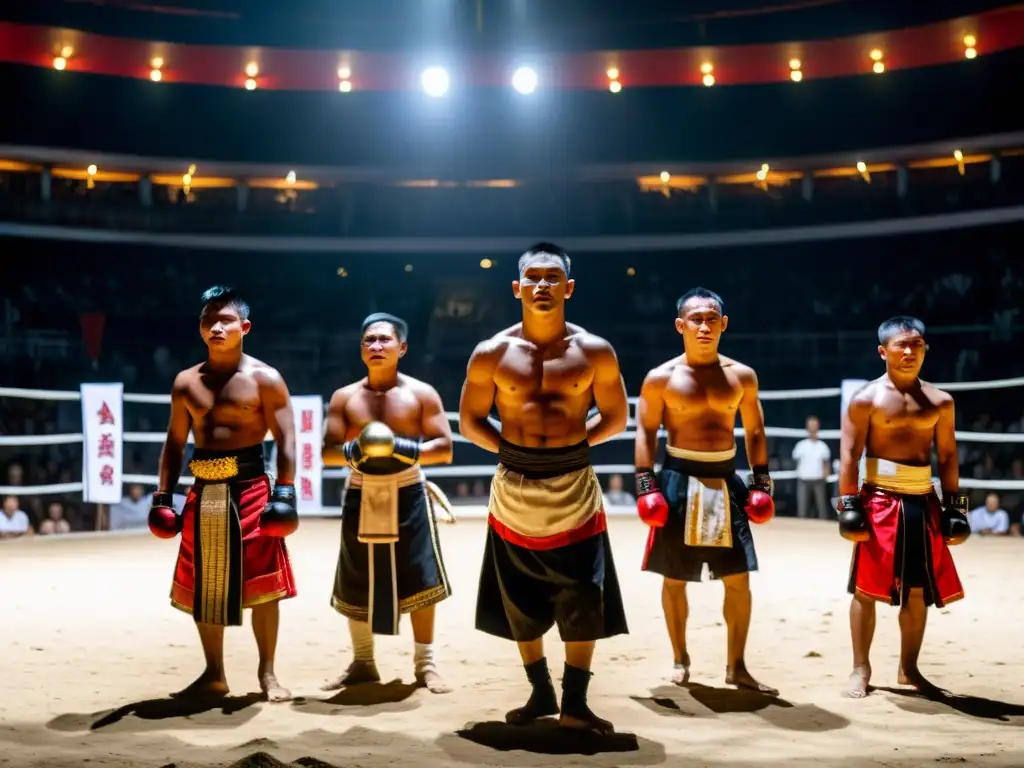 Ritual de danza previo a la pelea de Lethwei en Myanmar, con intensidad y energía cultural