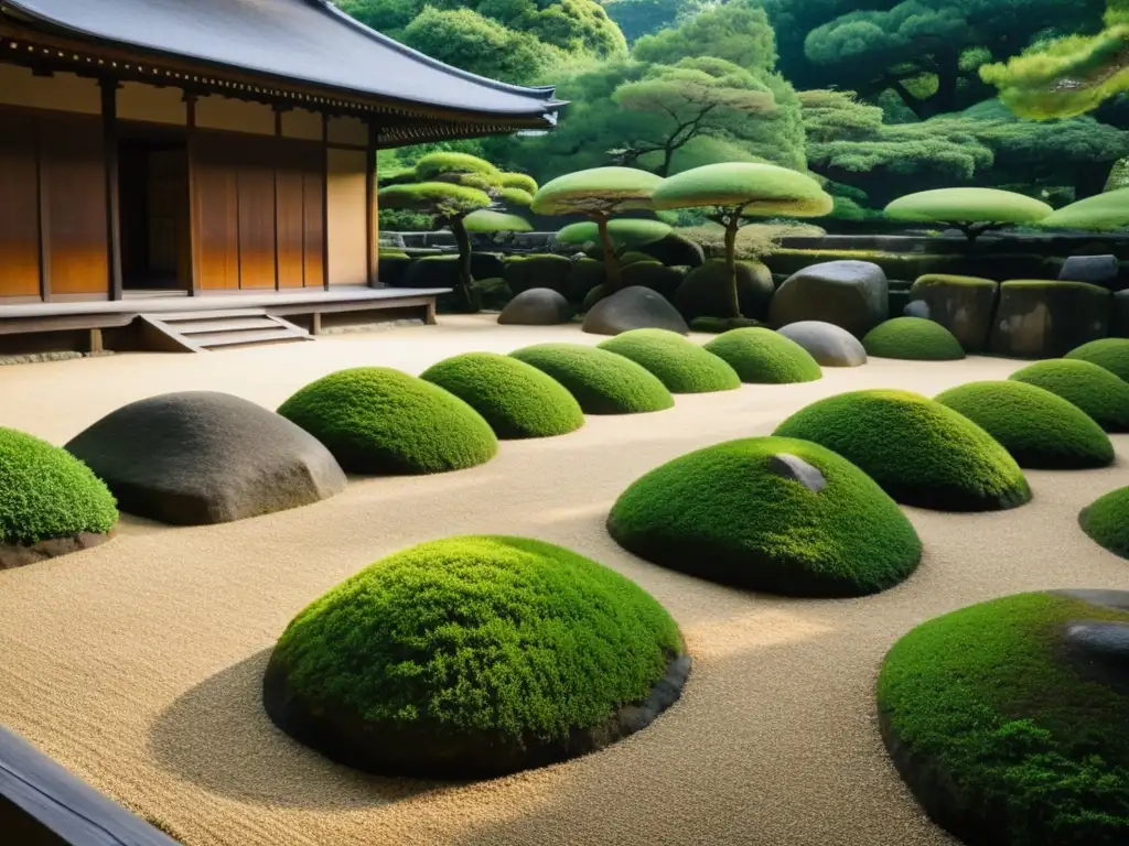 Jardín de rocas del Templo Ryoanji en Kyoto, Japón