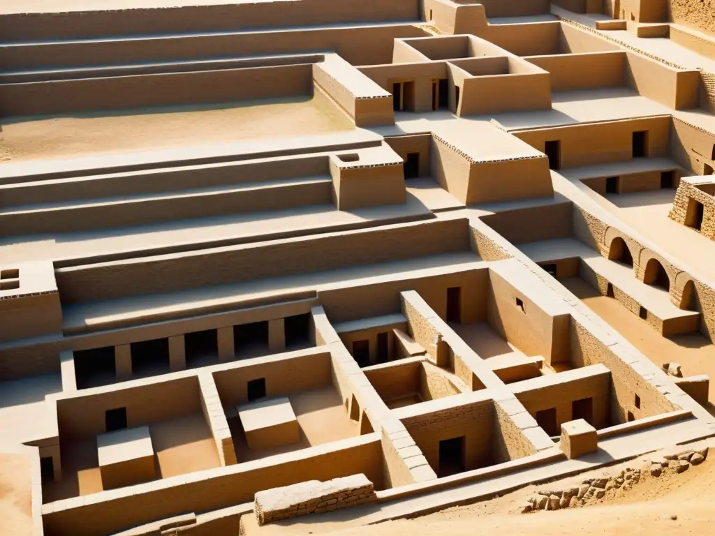 Ruinas antiguas de Mohenjodaro, reflejo de la avanzada civilización del Valle del Indo y sus influencias en la astrología asiática