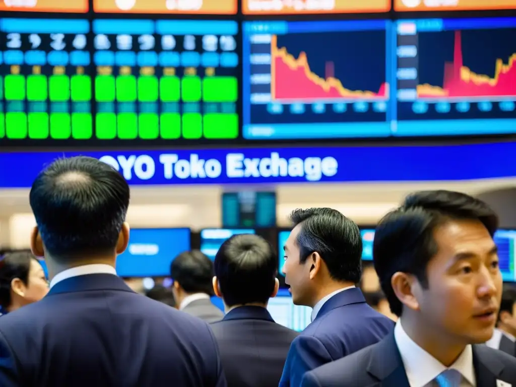 Invertir como samuráis en Japón: Traders en la bulliciosa bolsa de Tokio, gestos y gritos entre datos financieros en tiempo real