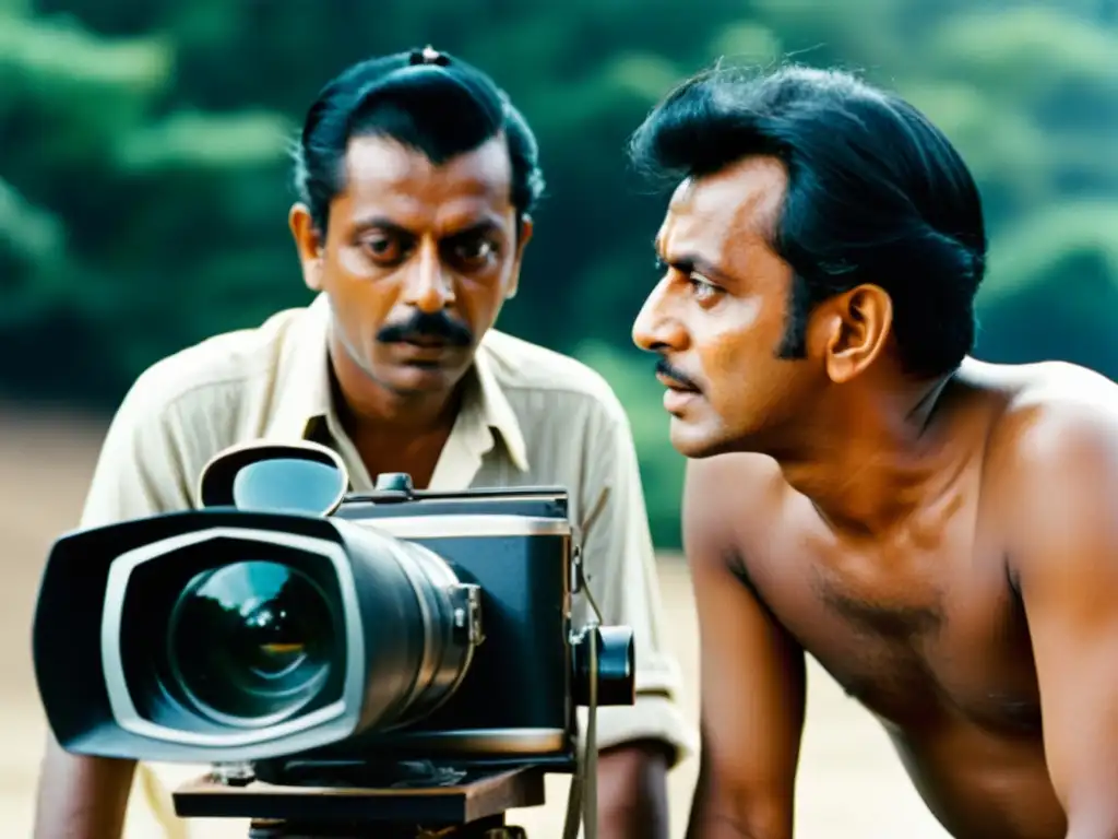 Satyajit Ray dirige apasionadamente una escena de su icónica película 'Pather Panchali