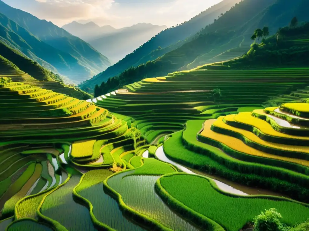 Terrazas de arroz en Yunnan, China: Innovaciones antiguas en cultivo tierra y belleza natural