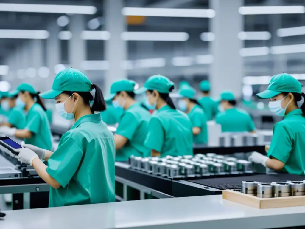 Planta de ensamblaje de smartphones OnePlus 9 Pro Trabajadores chinos ensamblan el último OnePlus 9 Pro