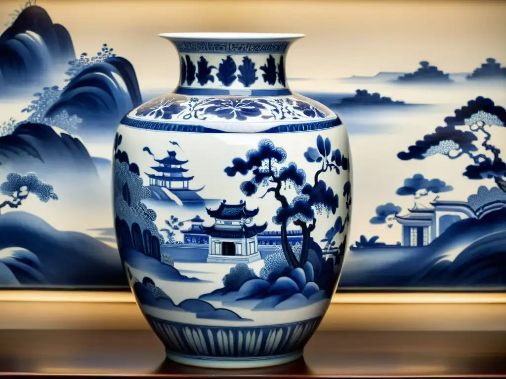 Vaso de porcelana Ming en paisaje chino: historia y legado de la Dinastía Ming