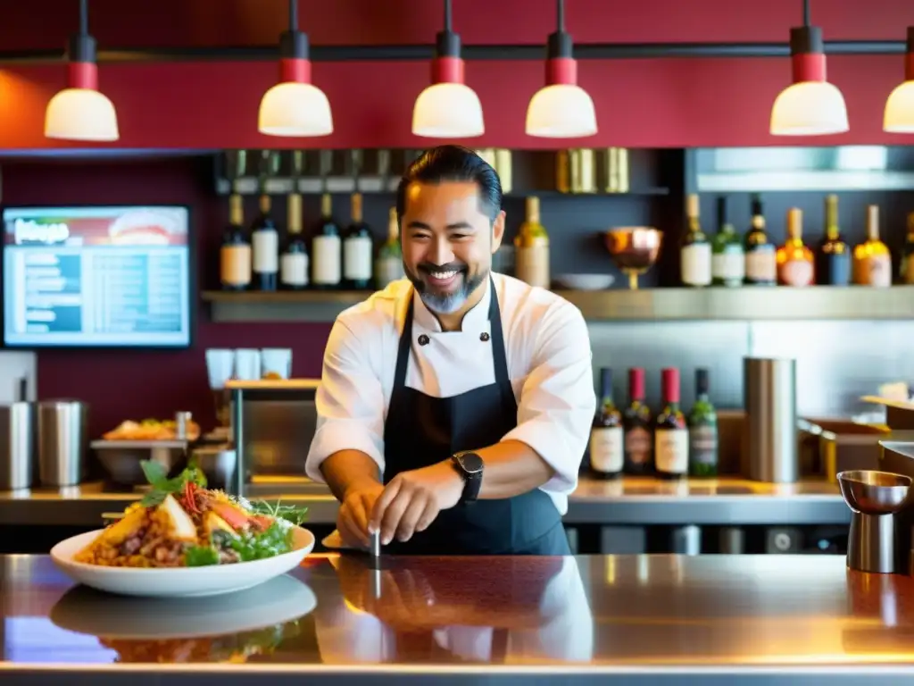 Un vibrante bar de tapas con influencia asiática en ambiente urbano occidental