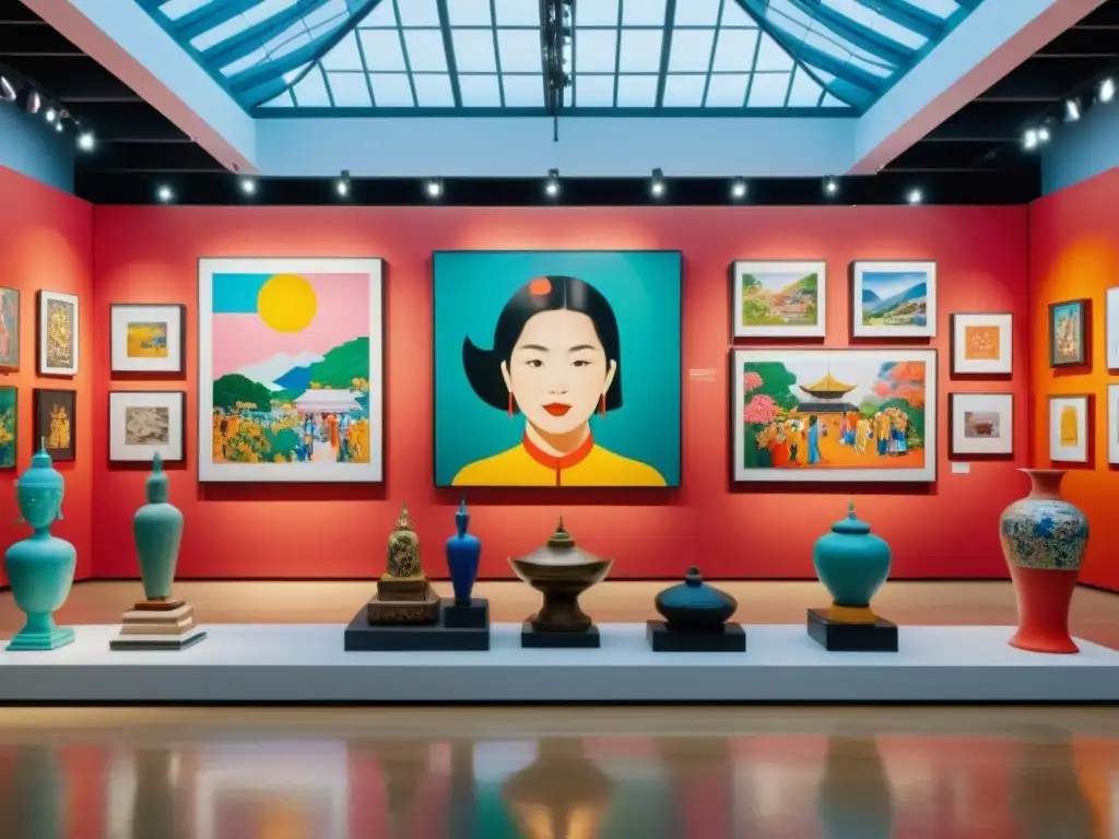 Una vibrante exhibición de arte contemporáneo en Asia, destacando el impacto de las mujeres en el arte asiático contemporáneo