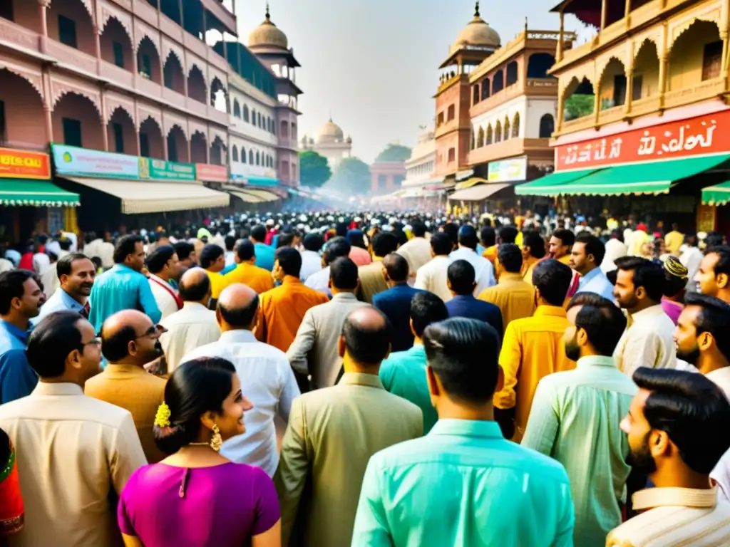 Un vibrante festival cultural en las bulliciosas calles de Nueva Delhi, India contemporánea literatura, con danzas tradicionales, música y colores