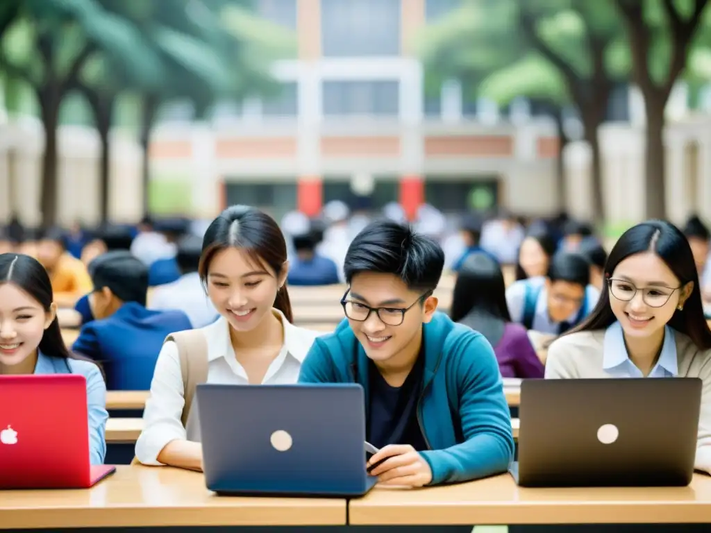 Vista dinámica de transformación digital en universidades de Asia con eLearning